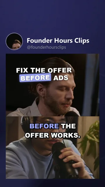 Rendered variant for Founder Hours Clips on YouTube Short