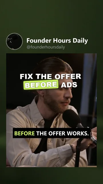 Rendered variant for Founder Hours Daily on Instagram