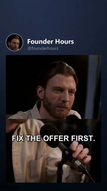 TikTok UI guide over the same Founder Hours variant